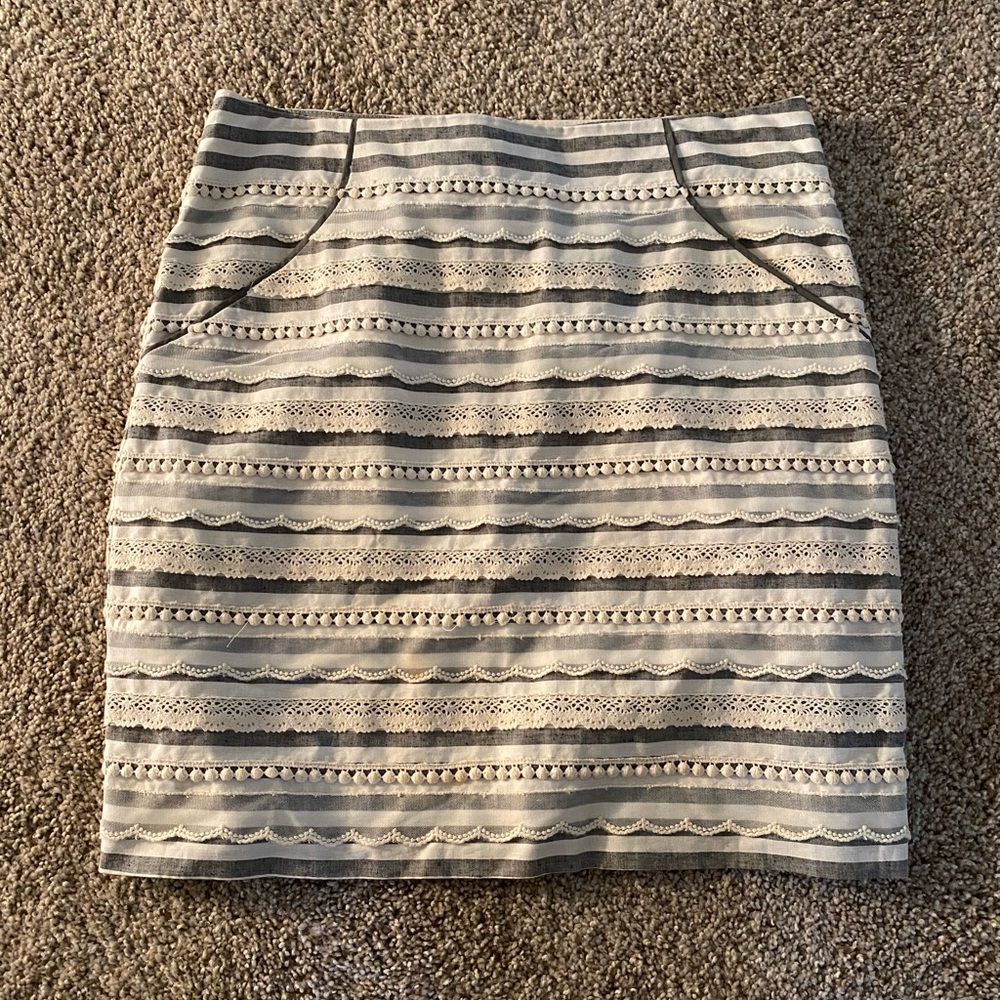 Anthropologie Textured Skirt